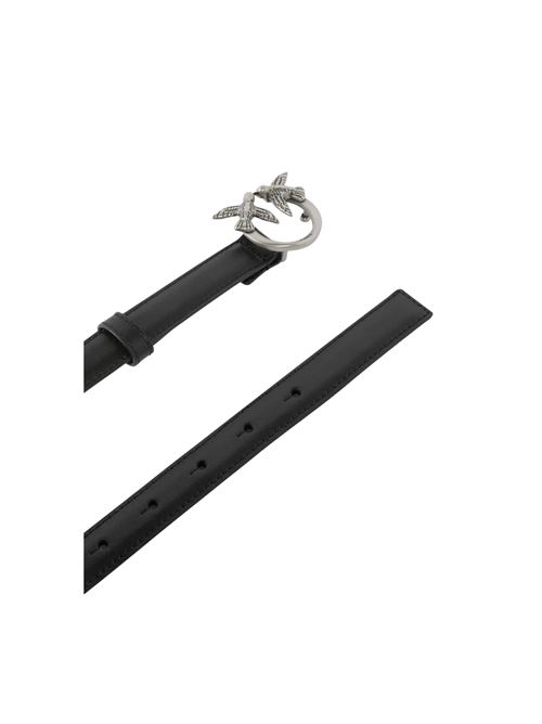 CINTURA SOTTILE LOVE BIRDS IN PELLE 2CM PINKO | 100143 A0F1Z99O